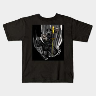 ninja shinobi in dark arts of japan ecopop armor knight Kids T-Shirt